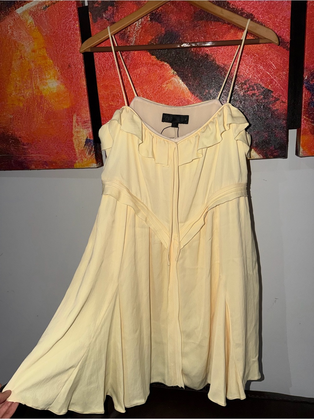 Zara- Light Yellow Dress. Size: S